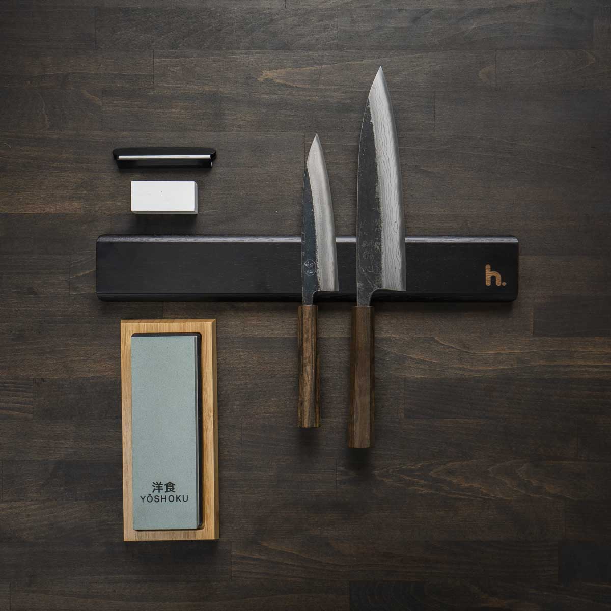 Hatsukokoro Kumokage Blue 2 - 2 Knife Set with Magnetic Strip