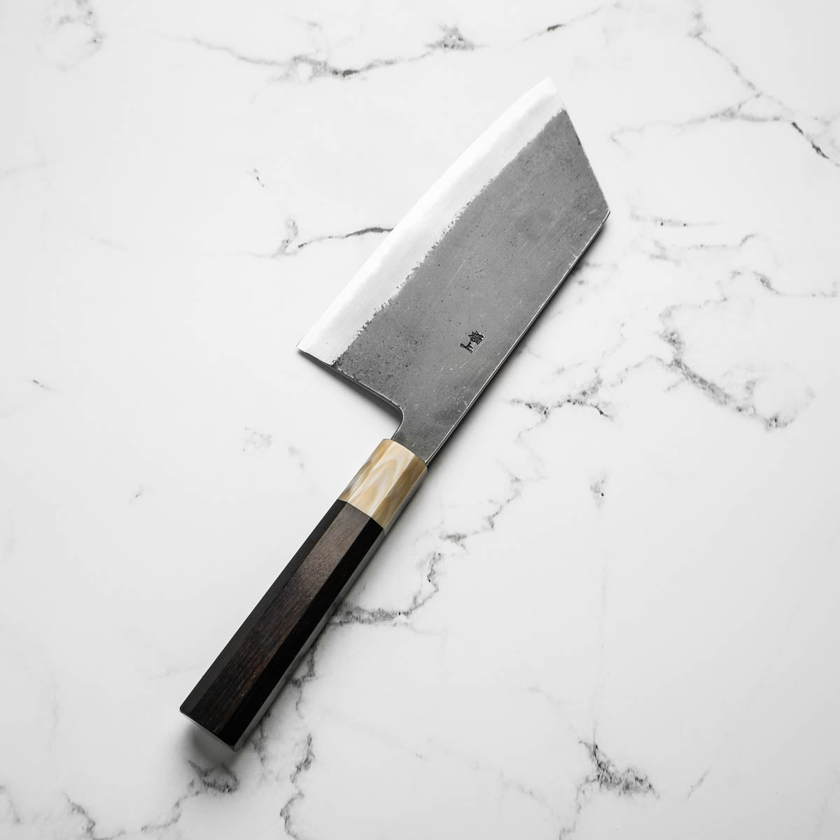 Sakai Kikumori White 2 Kiritsuke Cleaver 180mm - Ebony & Blonde