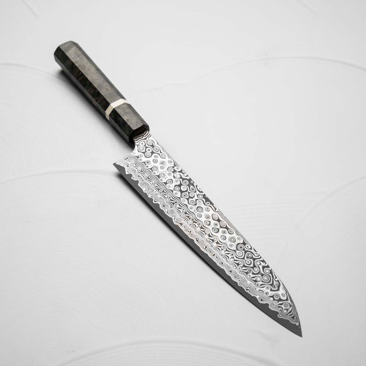 Nigara Hamono SG2 Raindrop Damascus Gyuto 240mm - Maple - Subscriber Only