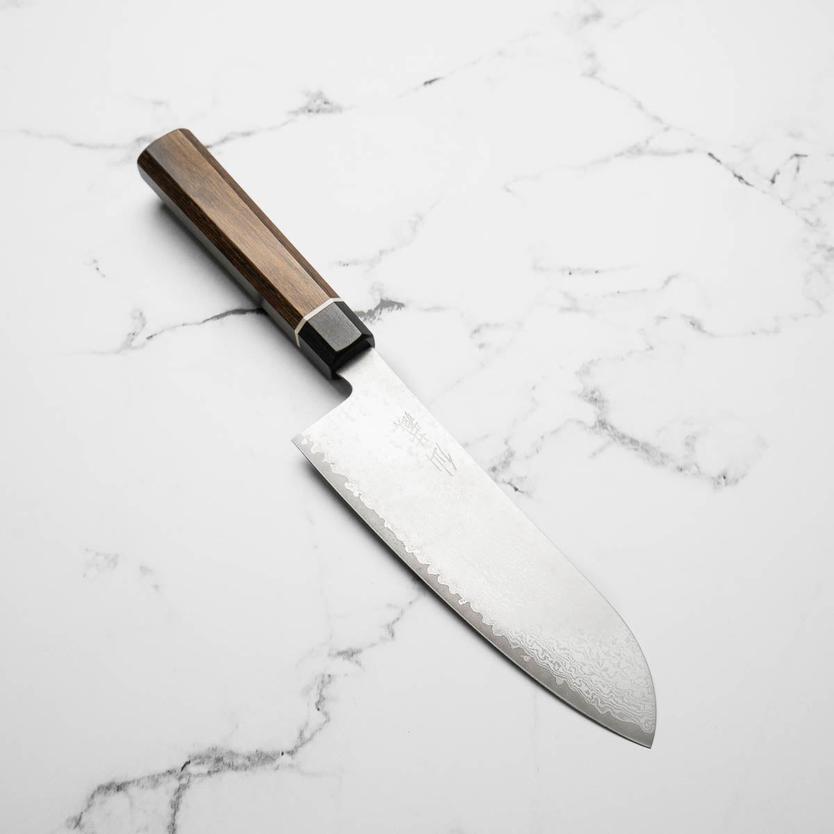 Senzo Black VG10 Damascus Santoku 167mm