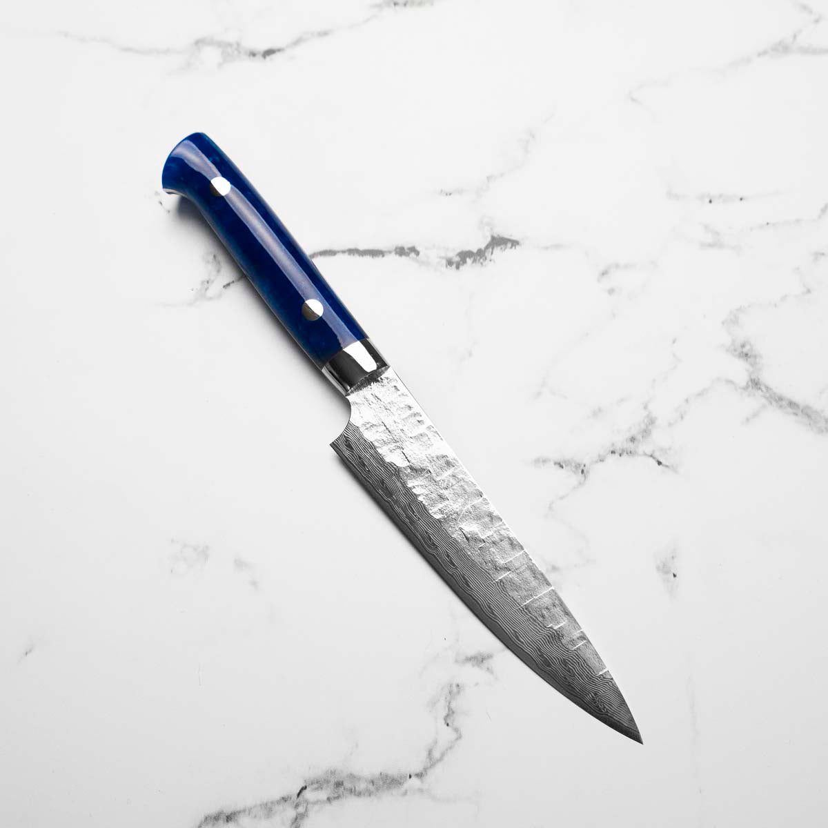 Takeshi Saji VG10 Tsuchime Petty - Blue Acrylic