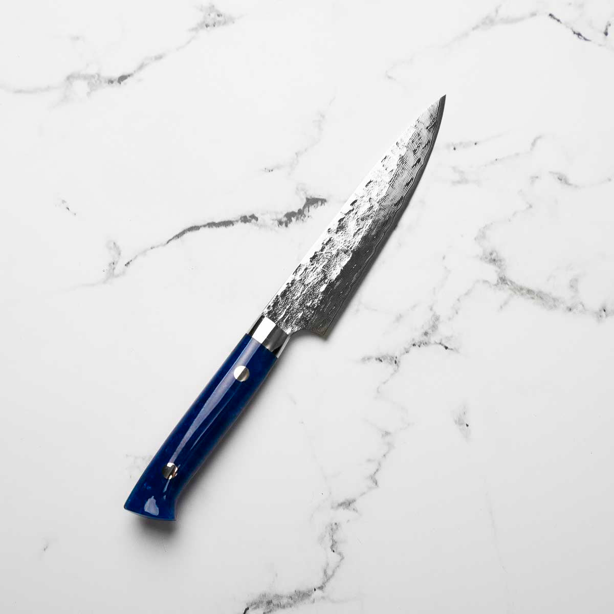 Takeshi Saji VG10 Tsuchime Petty - Blue Acrylic