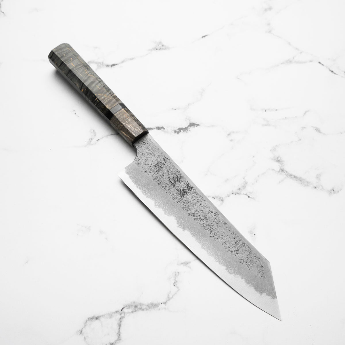 Hatsukokoro Ryusui Blue 2 Damascus Kiritsuke Gyuto 210mm