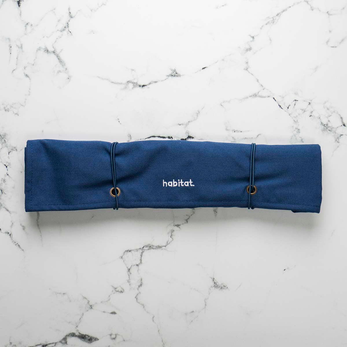 Habitat Canvas Knife Roll - 6 Slot - Blue