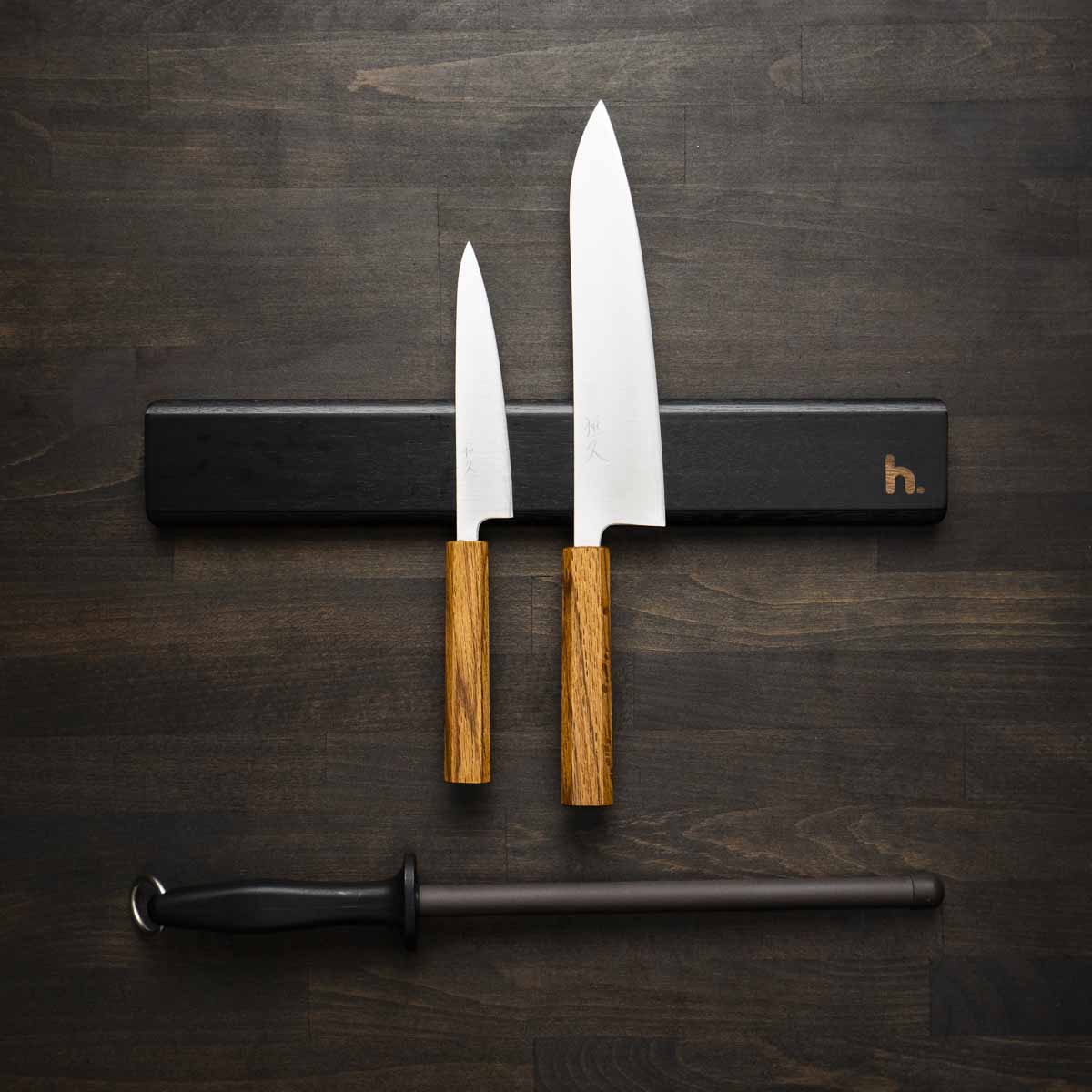 Tsunehisa Ginsan Migaki - 2 Knife Set With Magnetic Strip