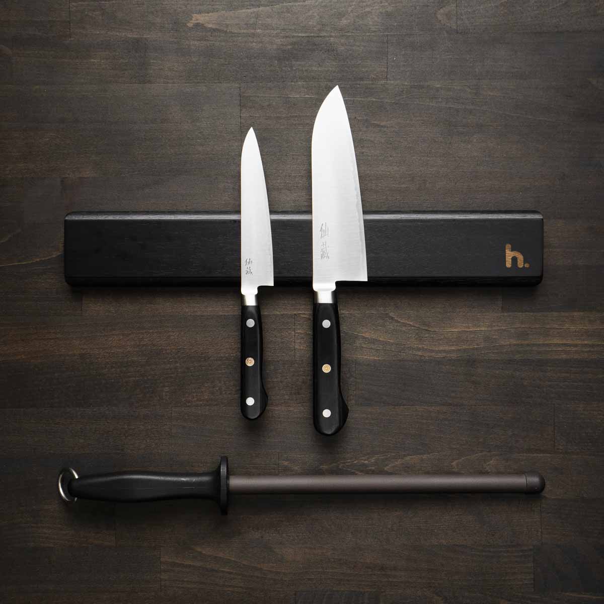 Senzo Professional SG2 - 2 Knife Set with Magnetic Strip