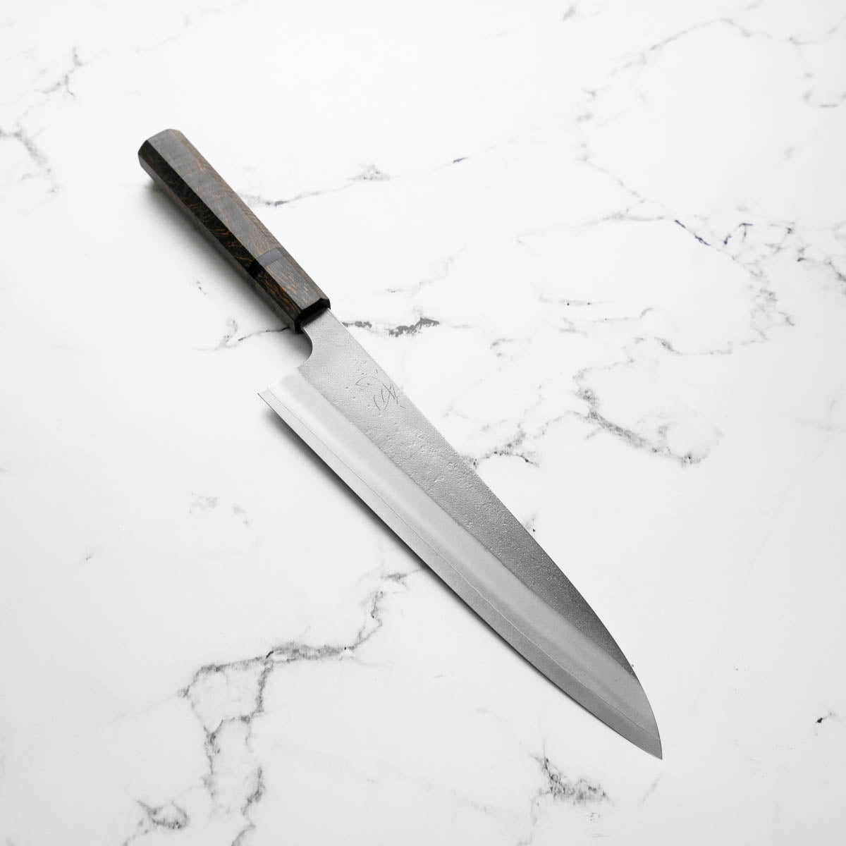 Yoshikane (Hatsukokoro) SKD Nashiji Extra Tall Gyuto 240mm - Dark Maple